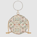 Vionelle Crown Round Clutch For Womens