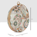 Florielle Medallion Round Clutch For Womens