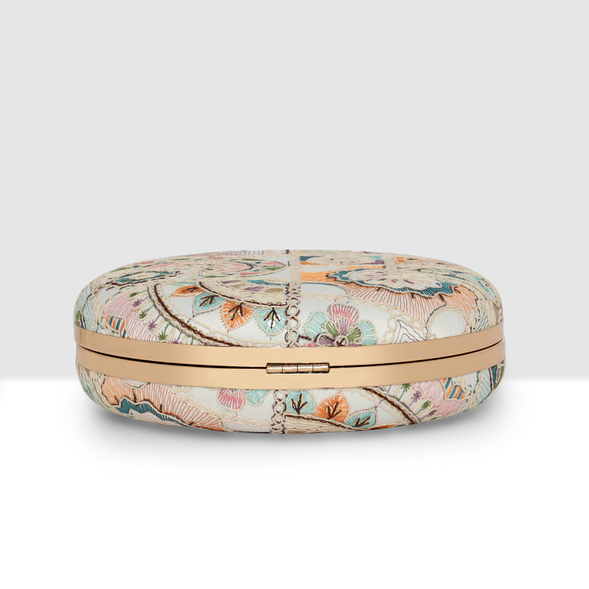Florielle Medallion Round Clutch For Womens