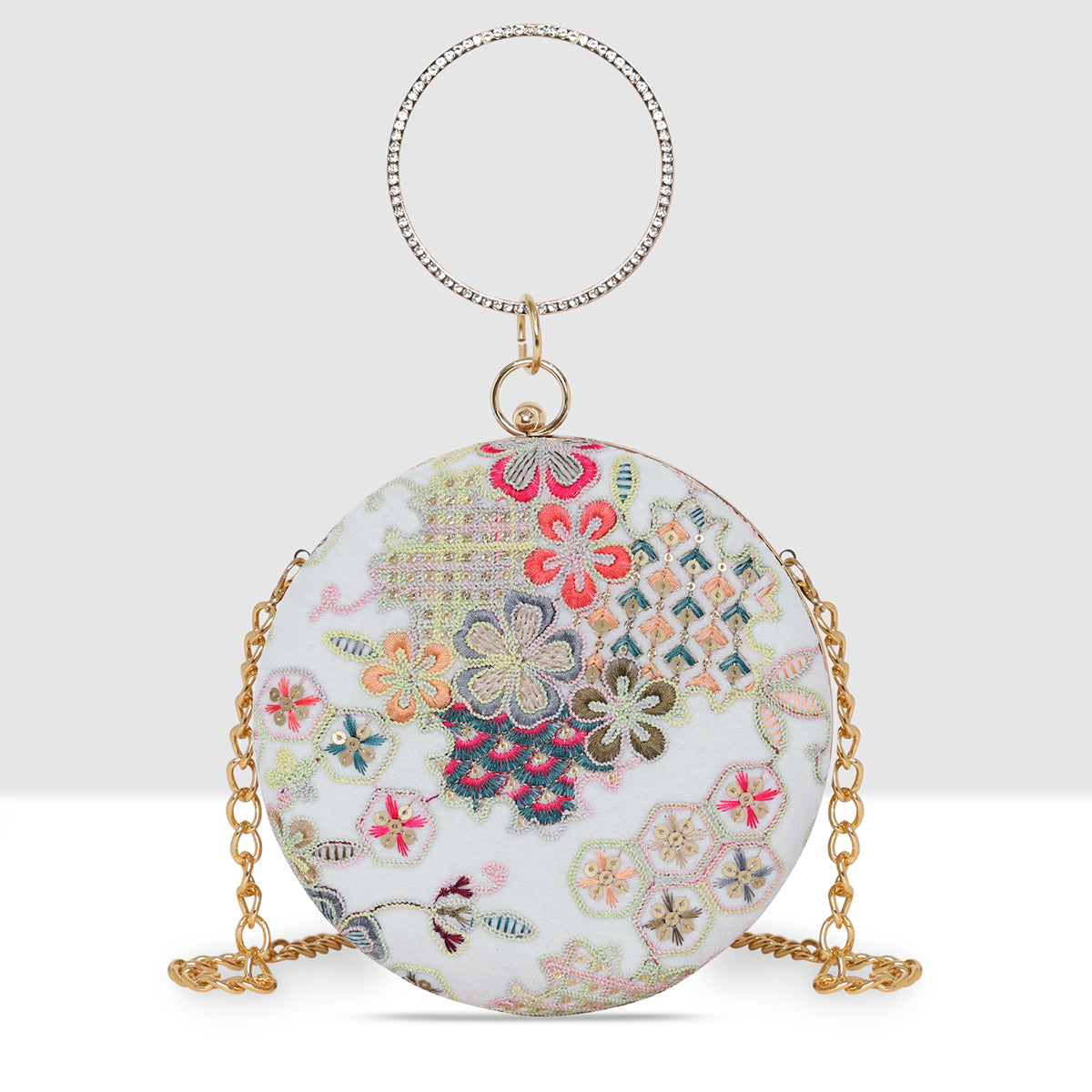 Blossom Flora Belle Round Clutch For Womens Secondary image