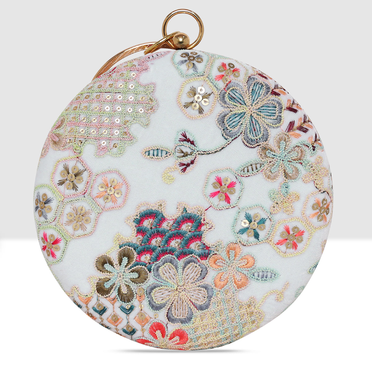 Blossom Flora Belle Round Clutch For Womens