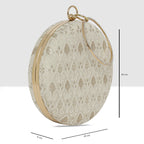 Alora Pearl Circle Clutch For Womens