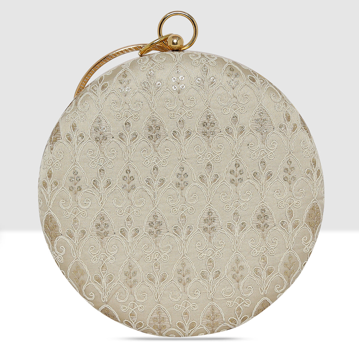 Alora Pearl Circle Clutch For Womens
