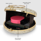 Alora Pearl Circle Clutch For Womens