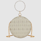 Alora Pearl Circle Clutch For Womens
