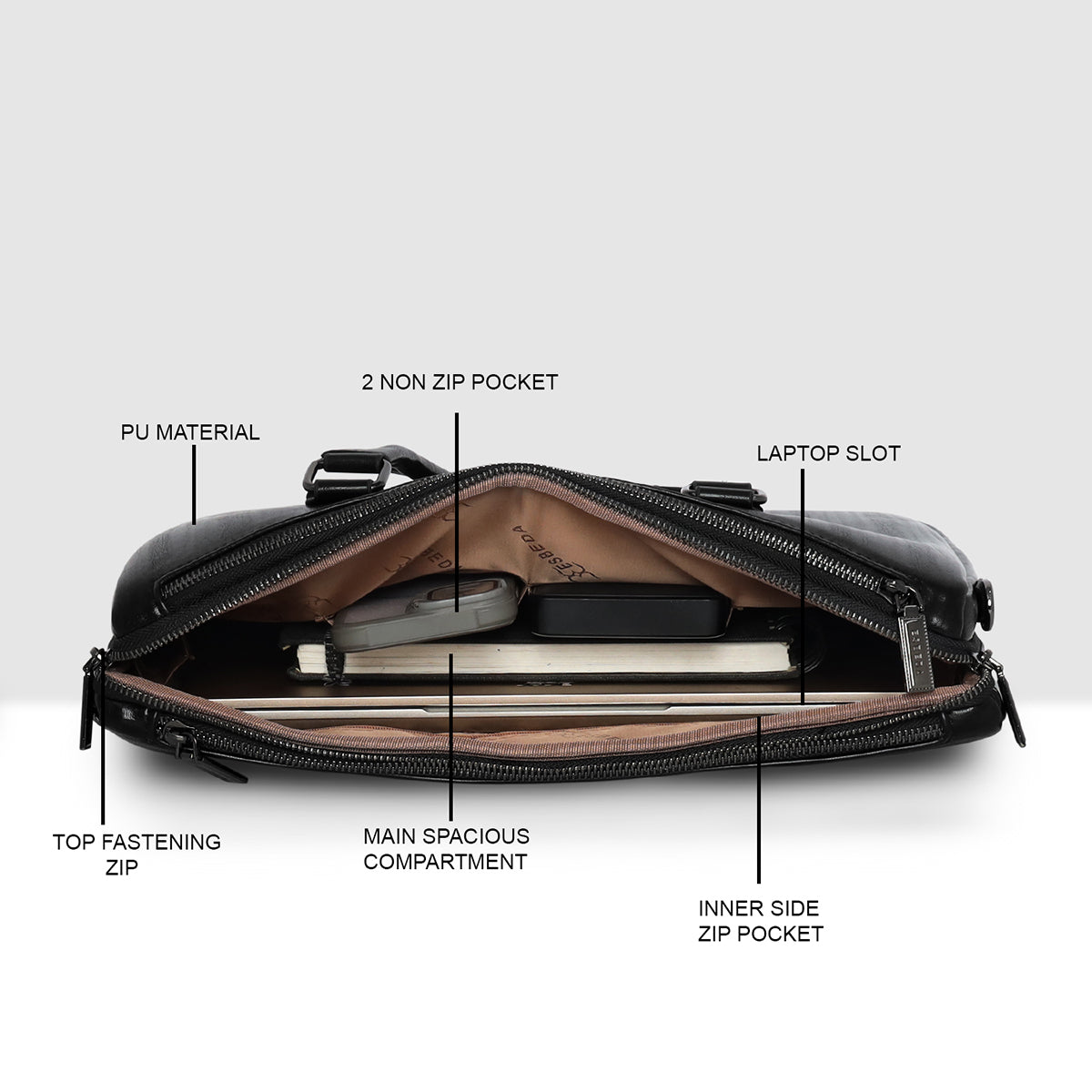 Corporate Elite Laptop Briefcase For Mens