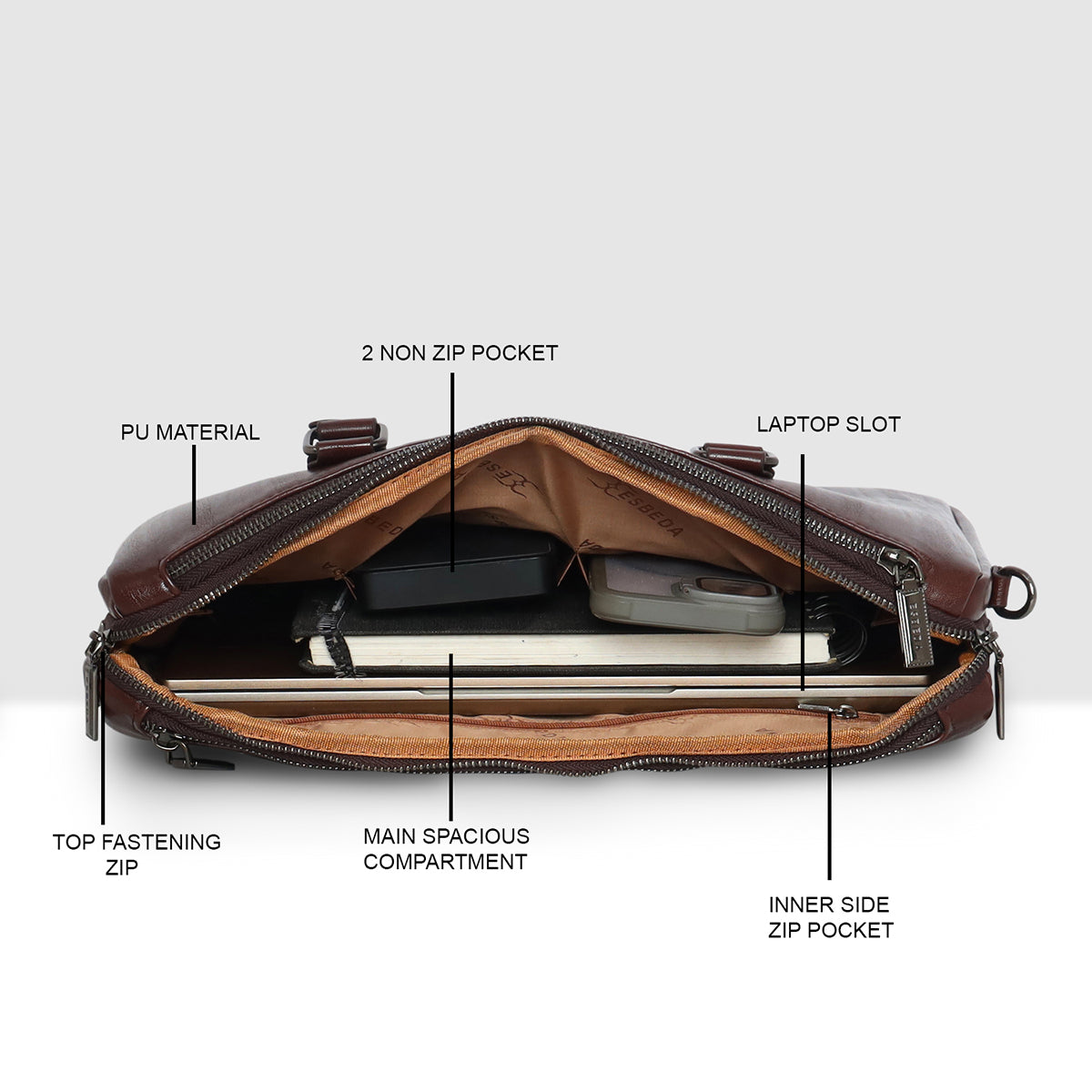 Corporate Elite Laptop Briefcase For Mens