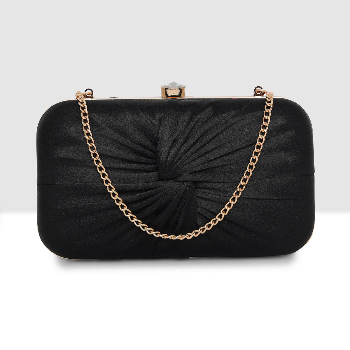 Luxe Radiant Pleat Clutch For Womens