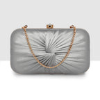 Luxe Radiant Pleat Clutch For Womens