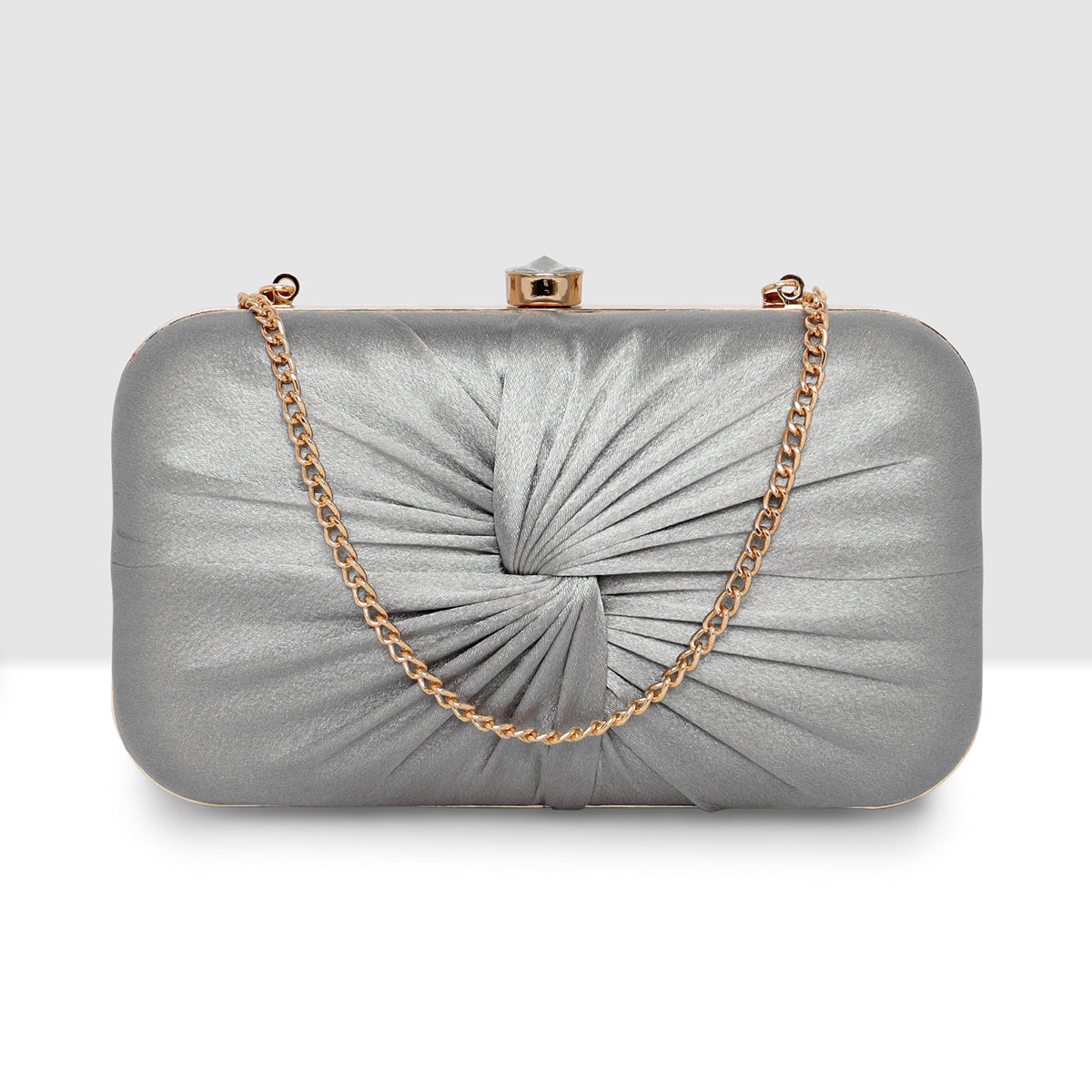 Luxe Radiant Pleat Clutch For Womens