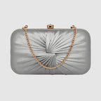 Luxe Radiant Pleat Clutch For Womens