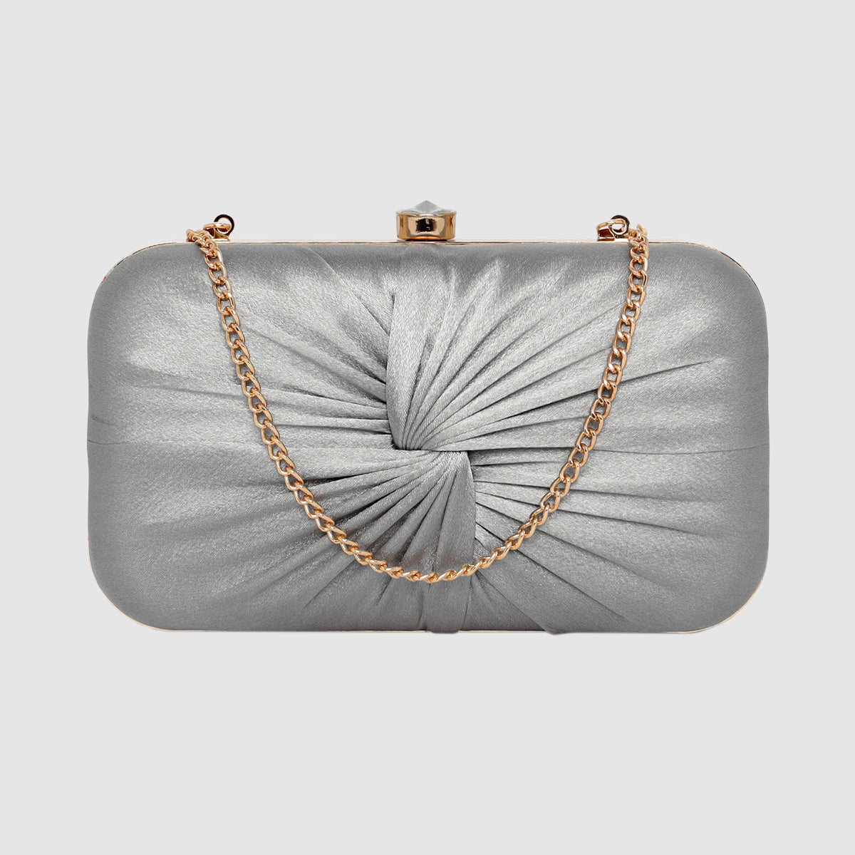 Luxe Radiant Pleat Clutch For Womens