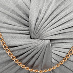Luxe Radiant Pleat Clutch For Womens