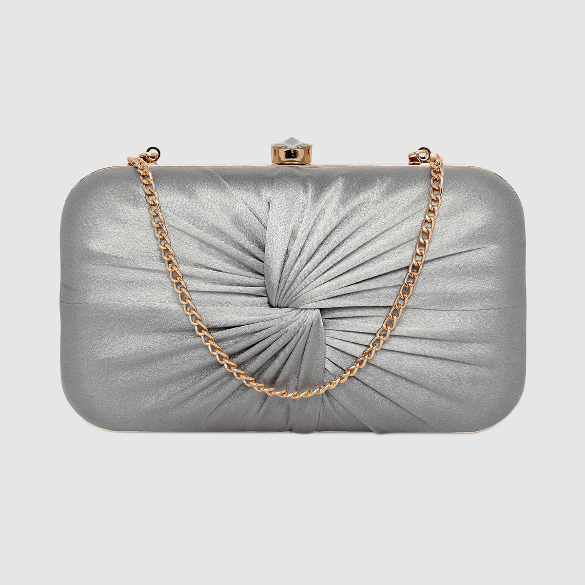 Luxe Radiant Pleat Clutch For Womens