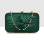 Luxe Radiant Pleat Clutch For Womens