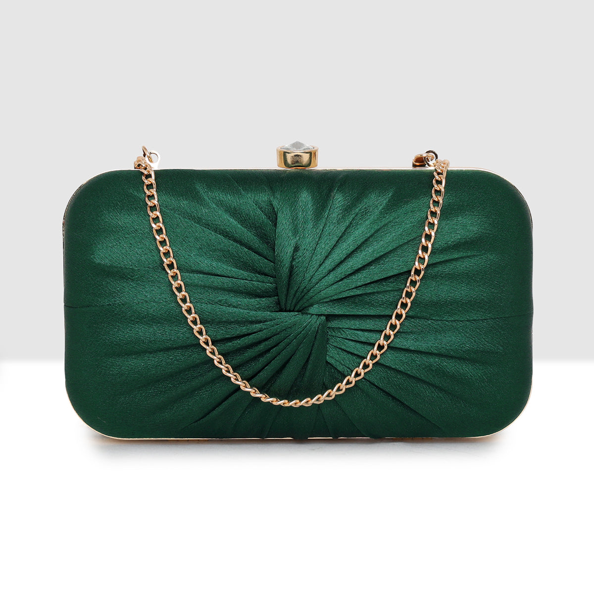 Luxe Radiant Pleat Clutch For Womens