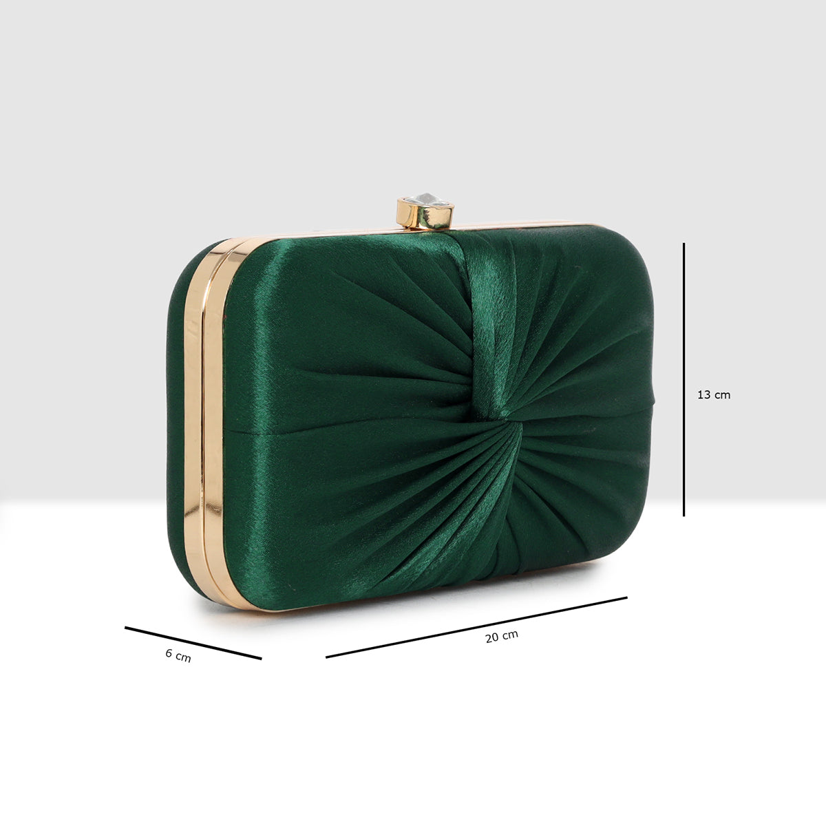 Luxe Radiant Pleat Clutch For Womens