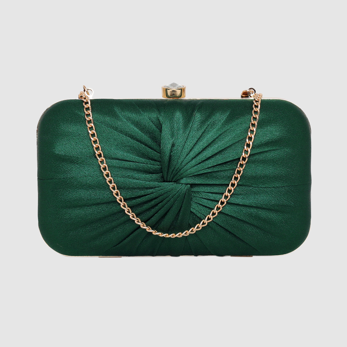 Luxe Radiant Pleat Clutch For Womens