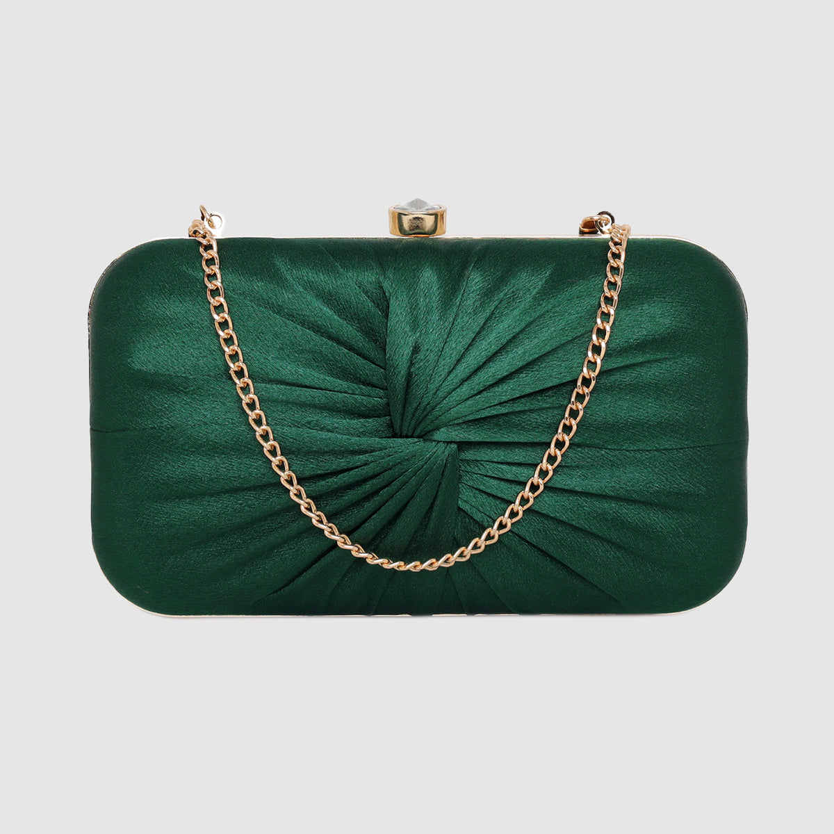 Luxe Radiant Pleat Clutch For Womens