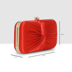 Luxe Radiant Pleat Clutch For Womens