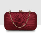 Luxe Radiant Pleat Clutch For Womens