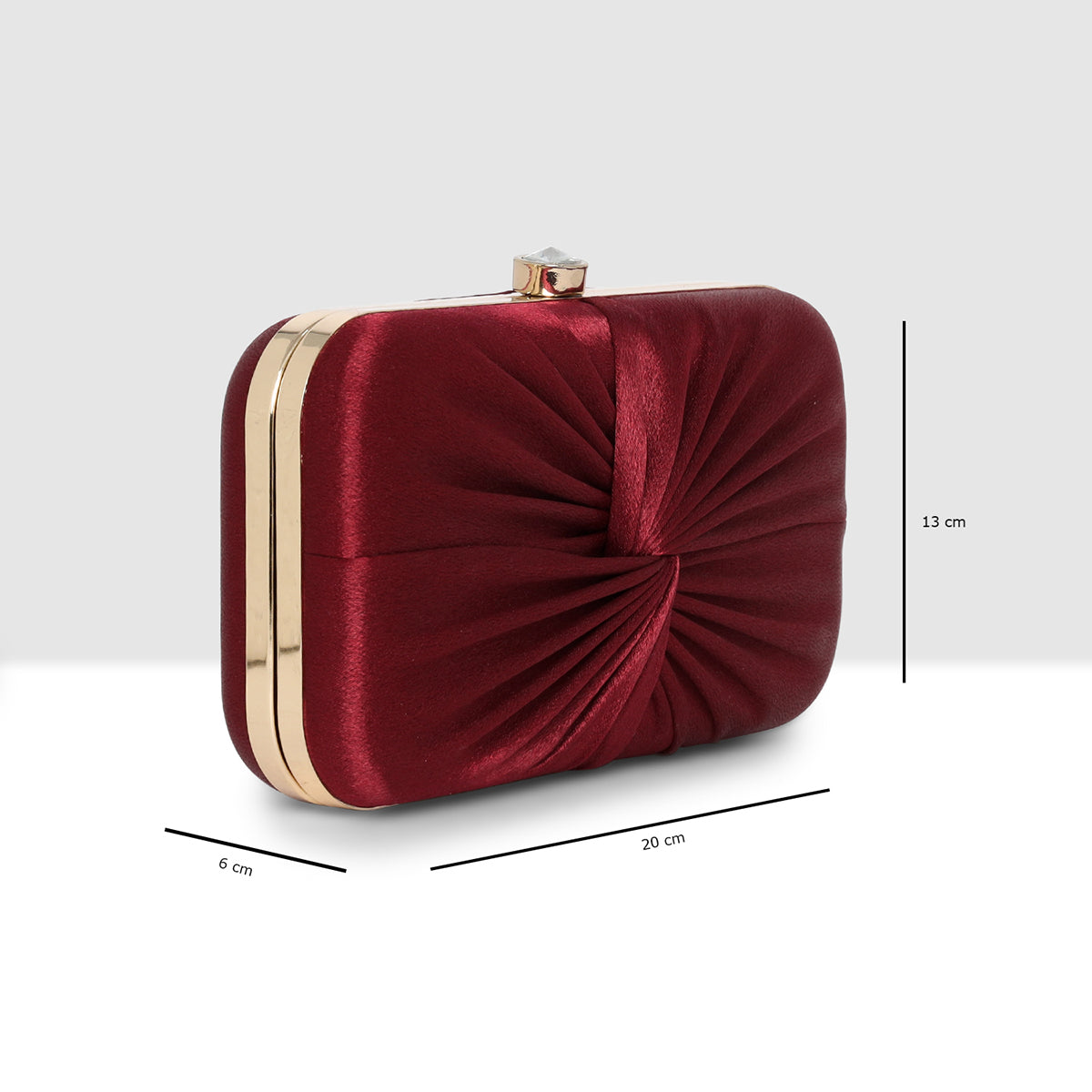 Luxe Radiant Pleat Clutch For Womens