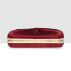 Luxe Radiant Pleat Clutch For Womens