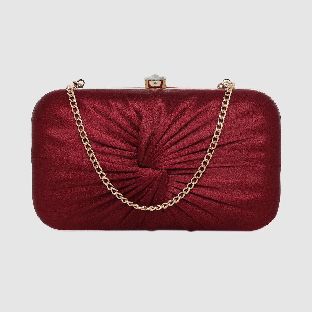 Luxe Radiant Pleat Clutch For Womens