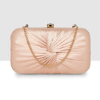 Luxe Radiant Pleat Clutch For Womens