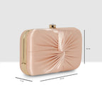 Luxe Radiant Pleat Clutch For Womens