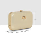 Glossy Grid Box Clutch For Womens