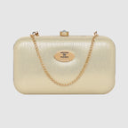 Glossy Grid Box Clutch For Womens