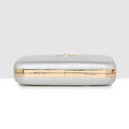 Glossy Grid Box Clutch For Womens