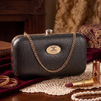 Glossy Grid Box Clutch For Womens