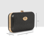 Glossy Grid Box Clutch For Womens