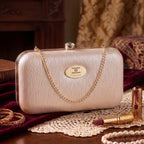 Glossy Grid Box Clutch For Womens