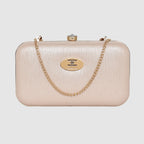 Glossy Grid Box Clutch For Womens