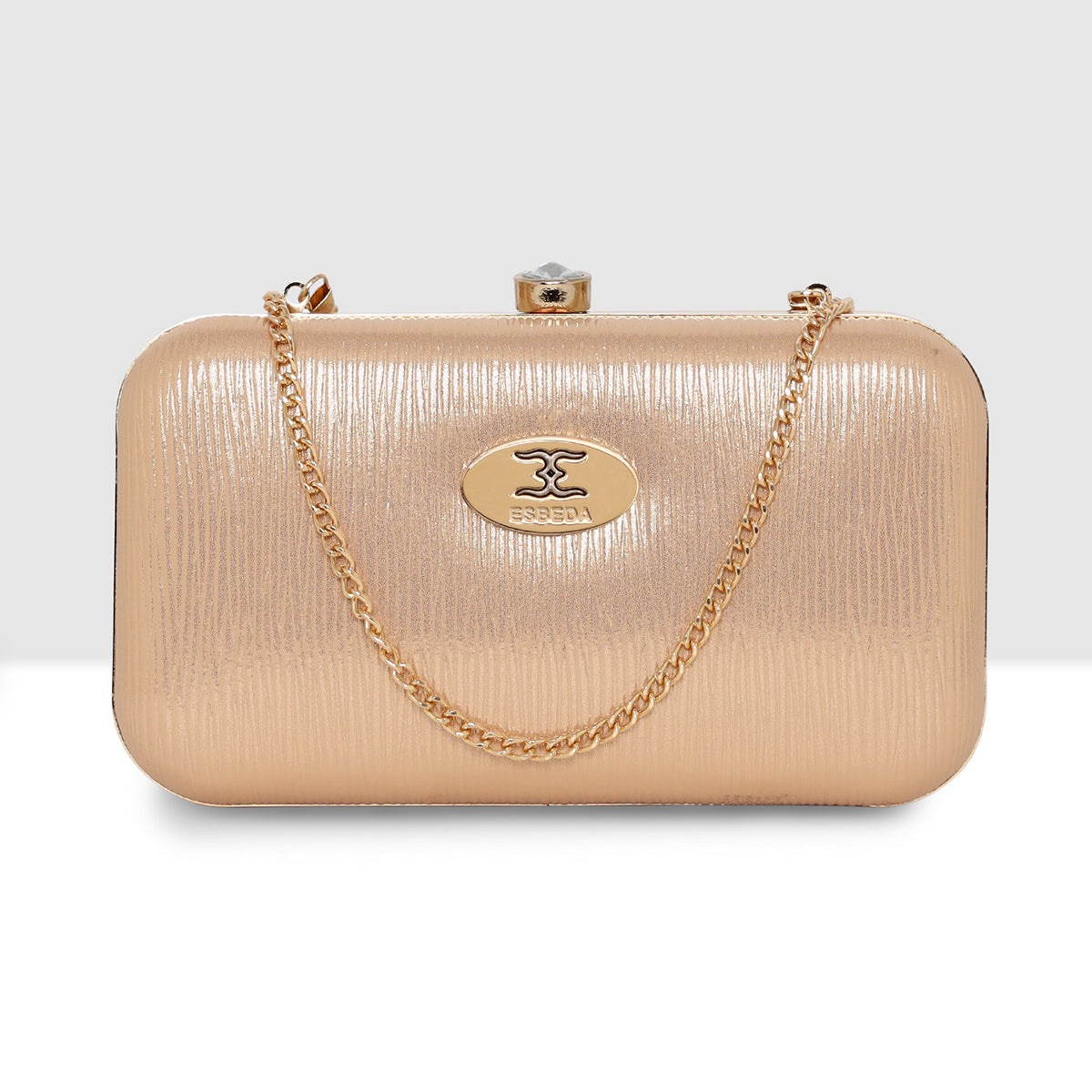 Glossy Grid Box Clutch For Womens