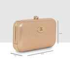 Glossy Grid Box Clutch For Womens