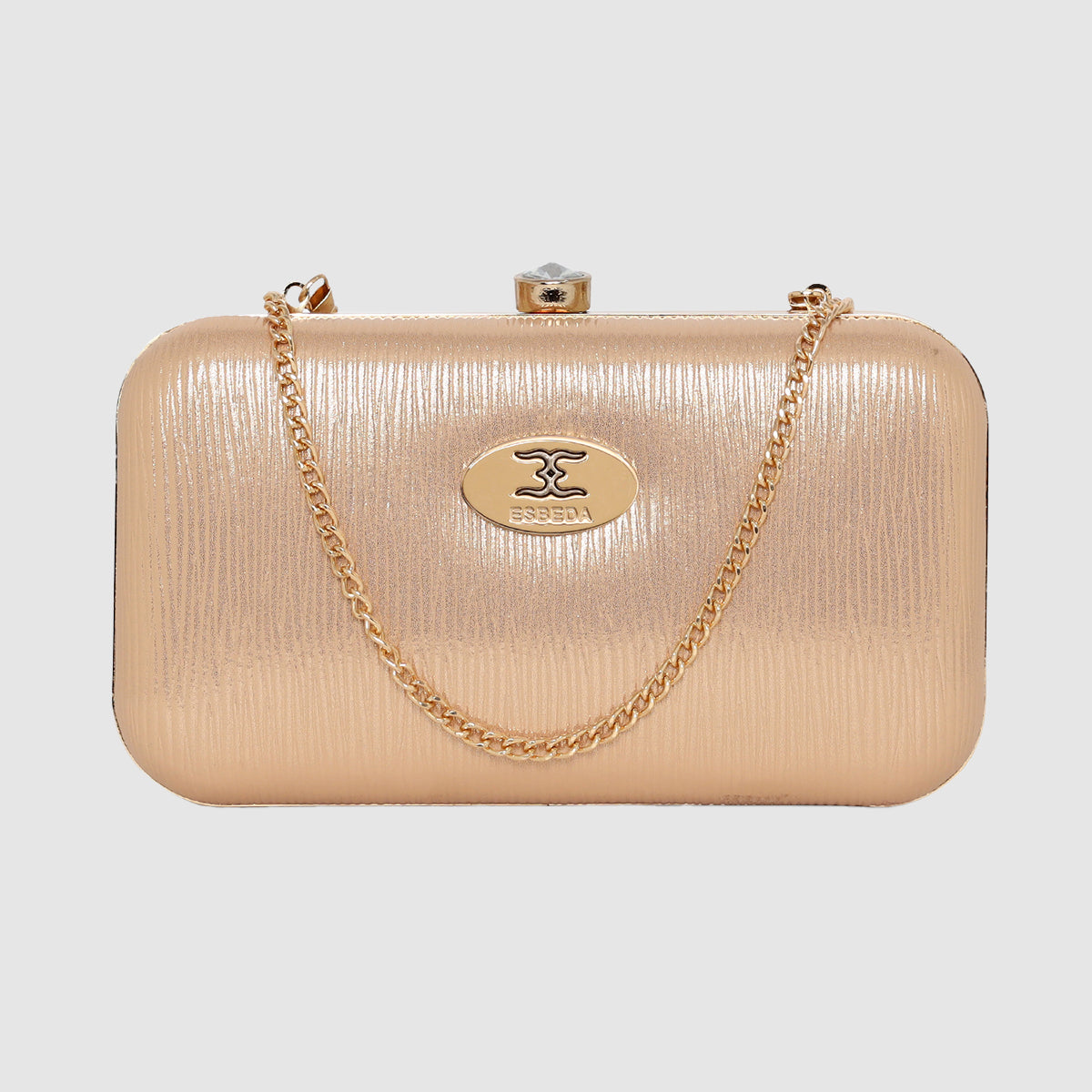 Glossy Grid Box Clutch For Womens