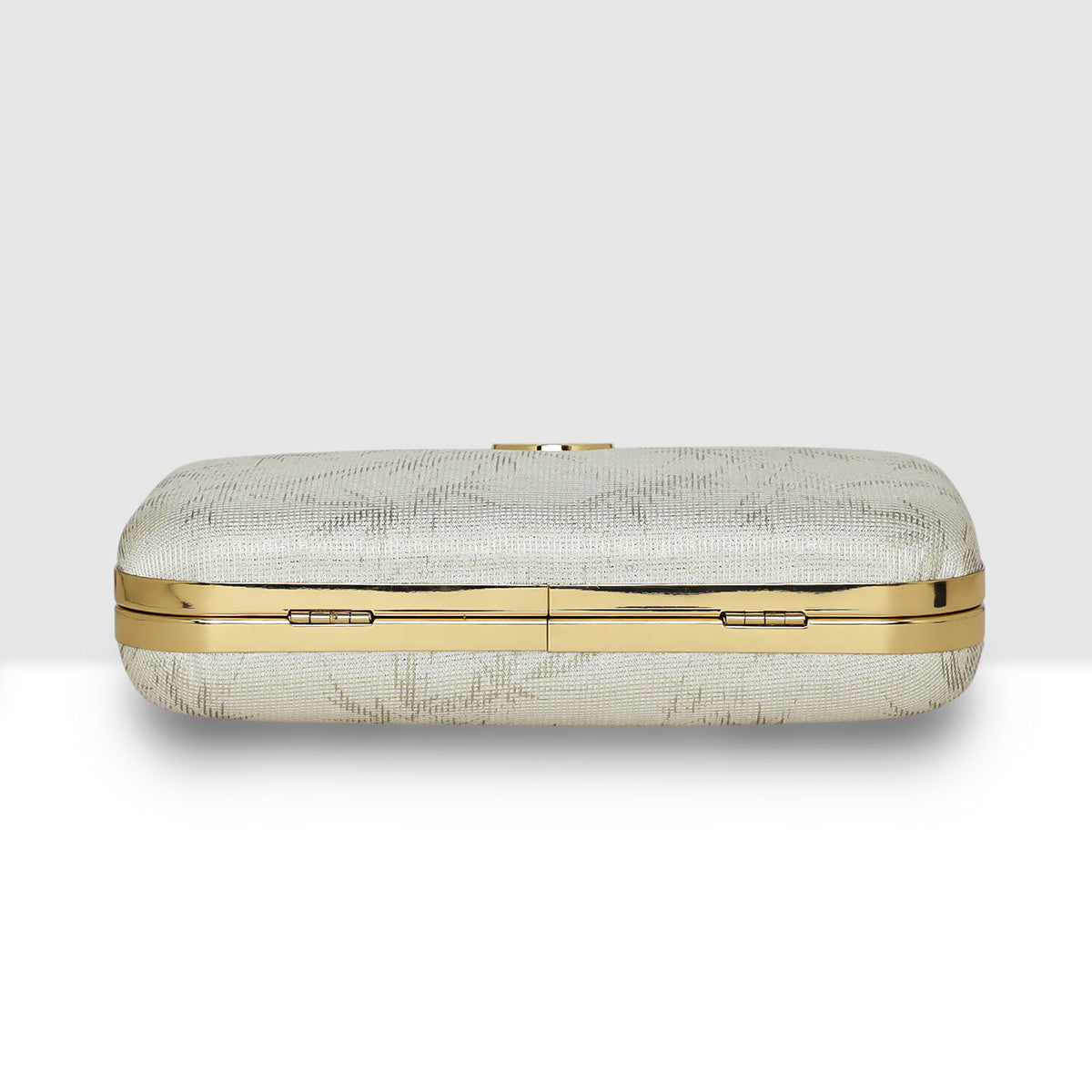 Glitter Leaf Frame Box Clutch For Womens