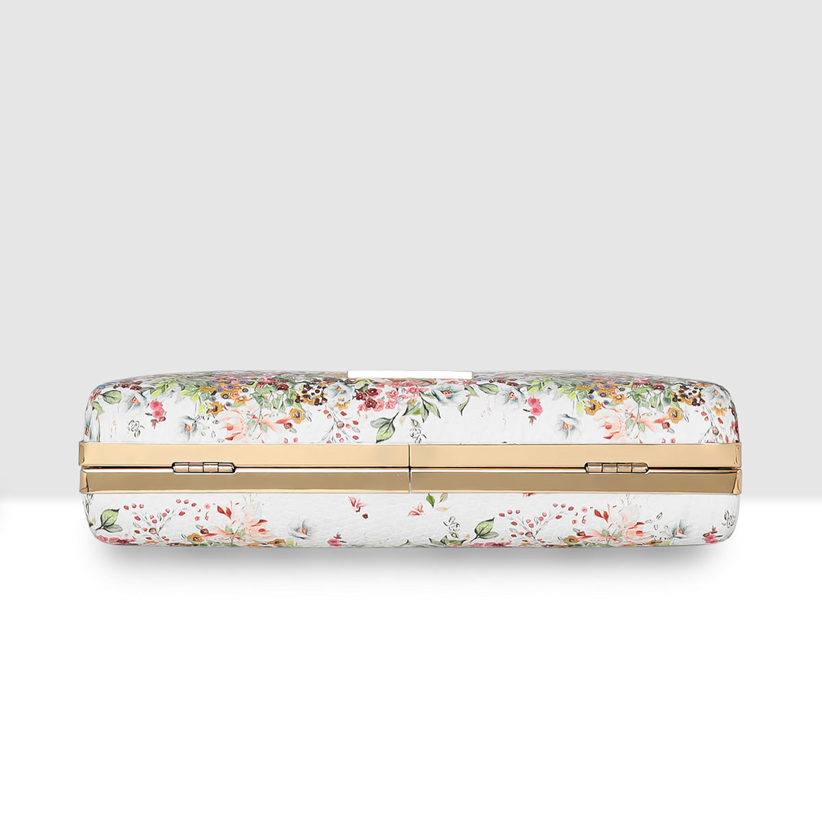 Fresh Bloom Printed Box Clutch