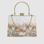 Fresh Bloom Printed Box Clutch