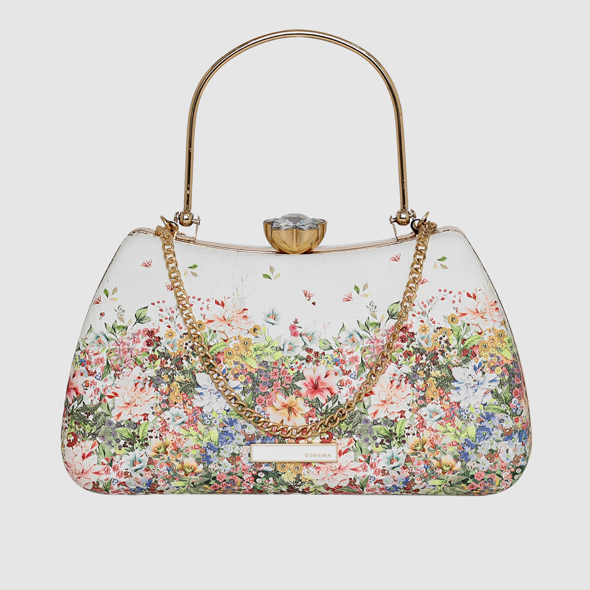 Blossom Charm  Frame Clutch