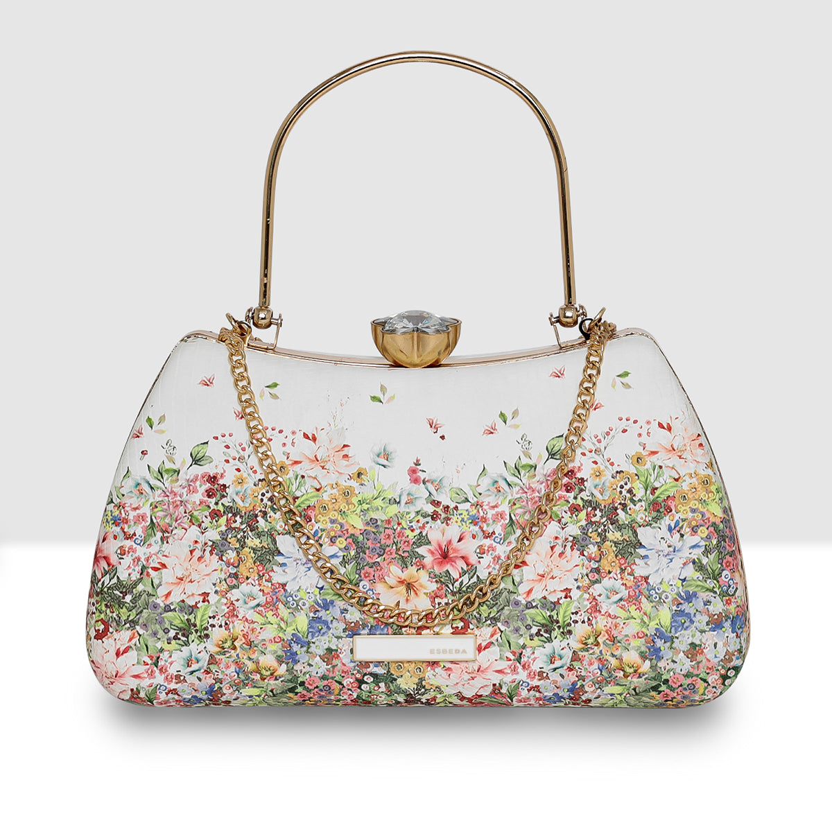 Blossom Charm  Frame Clutch