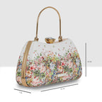 Blossom Charm  Frame Clutch
