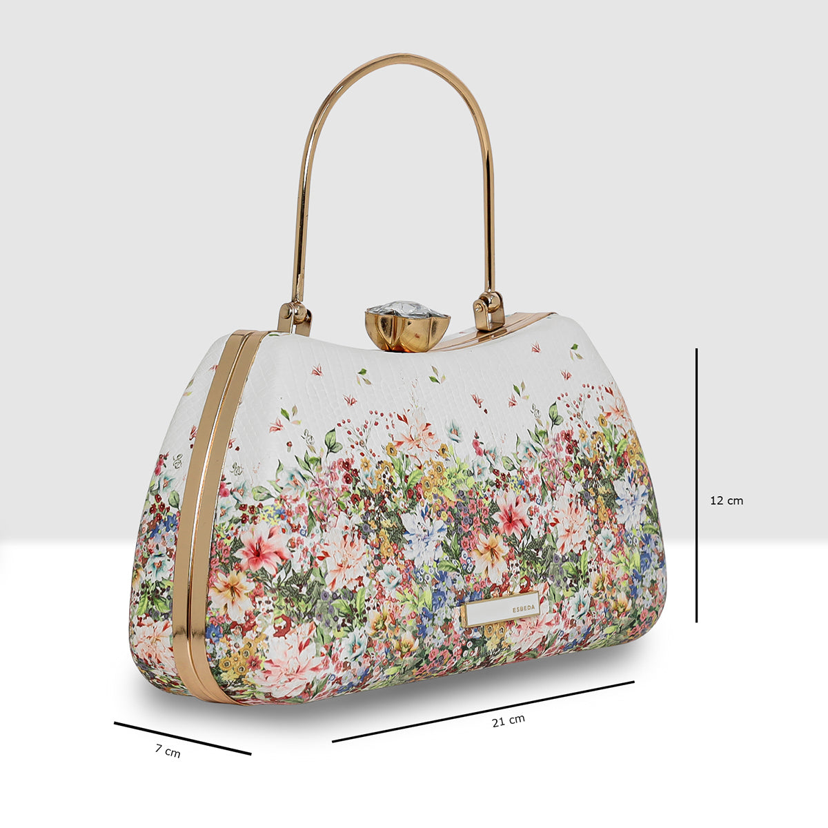 Blossom Charm  Frame Clutch