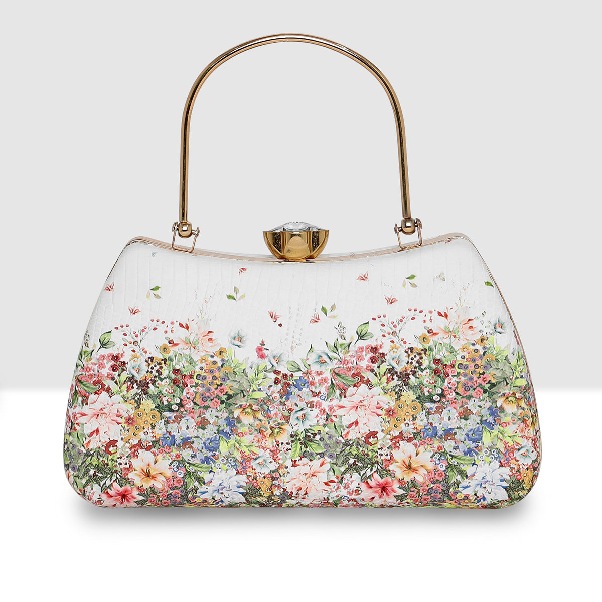 Blossom Charm  Frame Clutch