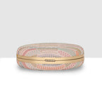 Blush Pastel Weave  Clutch For Womens