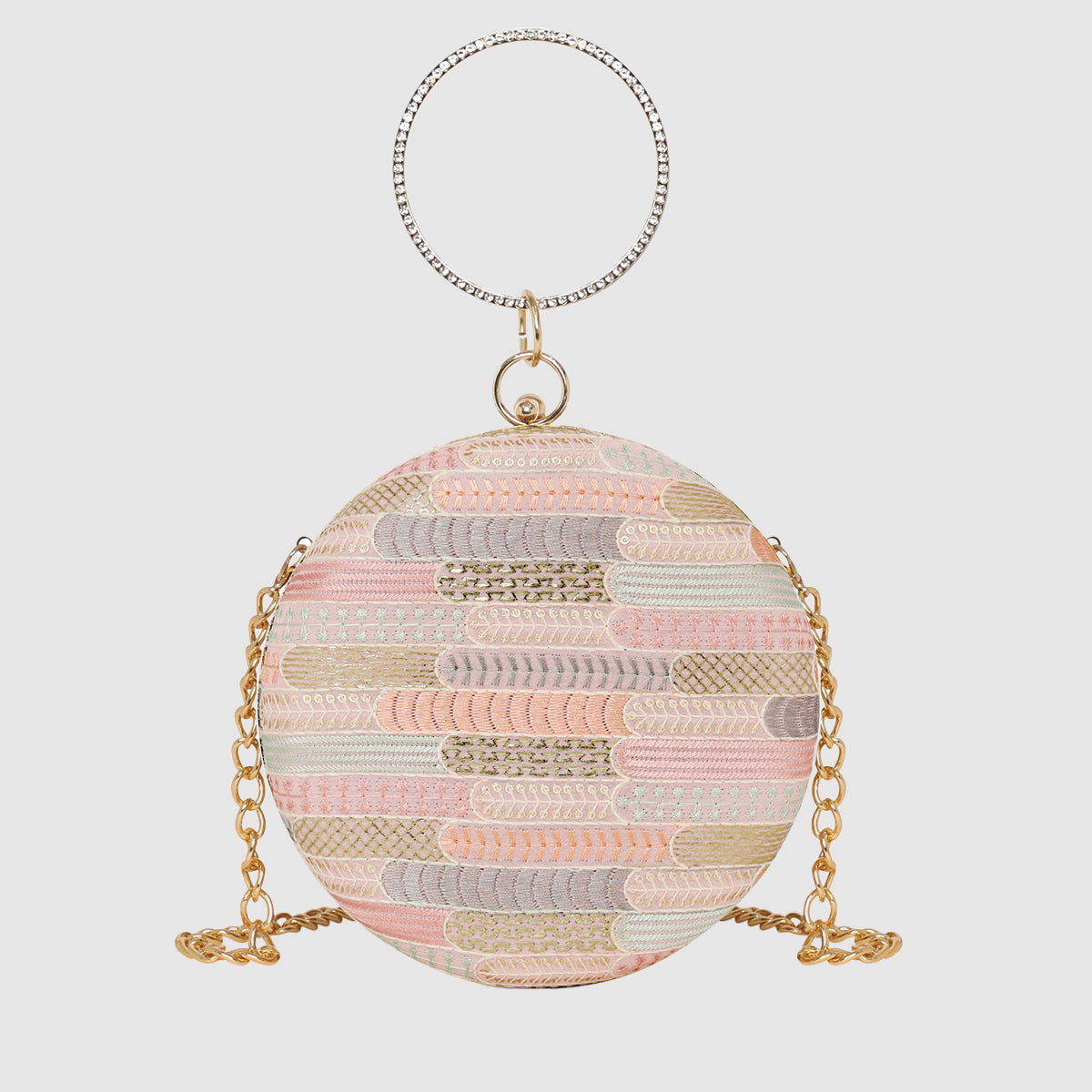 Blush Pastel Weave  Clutch For Womens Main image